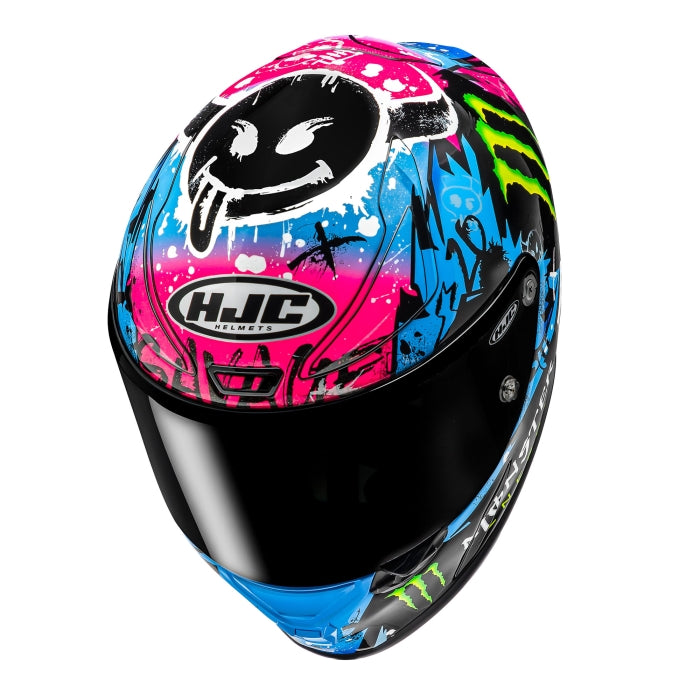 HJC RPHA 1 Quartararo Le Mans 2024 MC‑28 Racing Full Face Helmet Blue