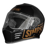 Simpson Venom Logo ST Motorcycle Full Face Helmet Black