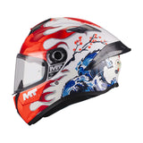 MT Targo S Yamanaka Motorcycle Full Face Helmet Red White Blue