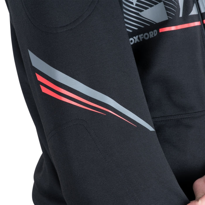 OXFORD SUPER HOODIE 2.0 MEN’S ARMOURED MOTORCYCLE HOODIE SPORTS BLACK
