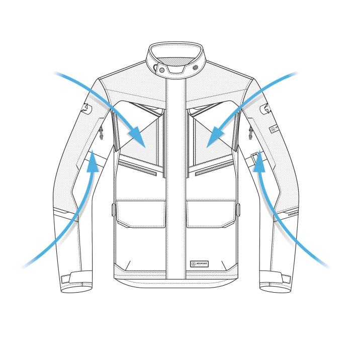 Oxford Mondial 2.0 Men's Motorcycle jacket Tech Black
