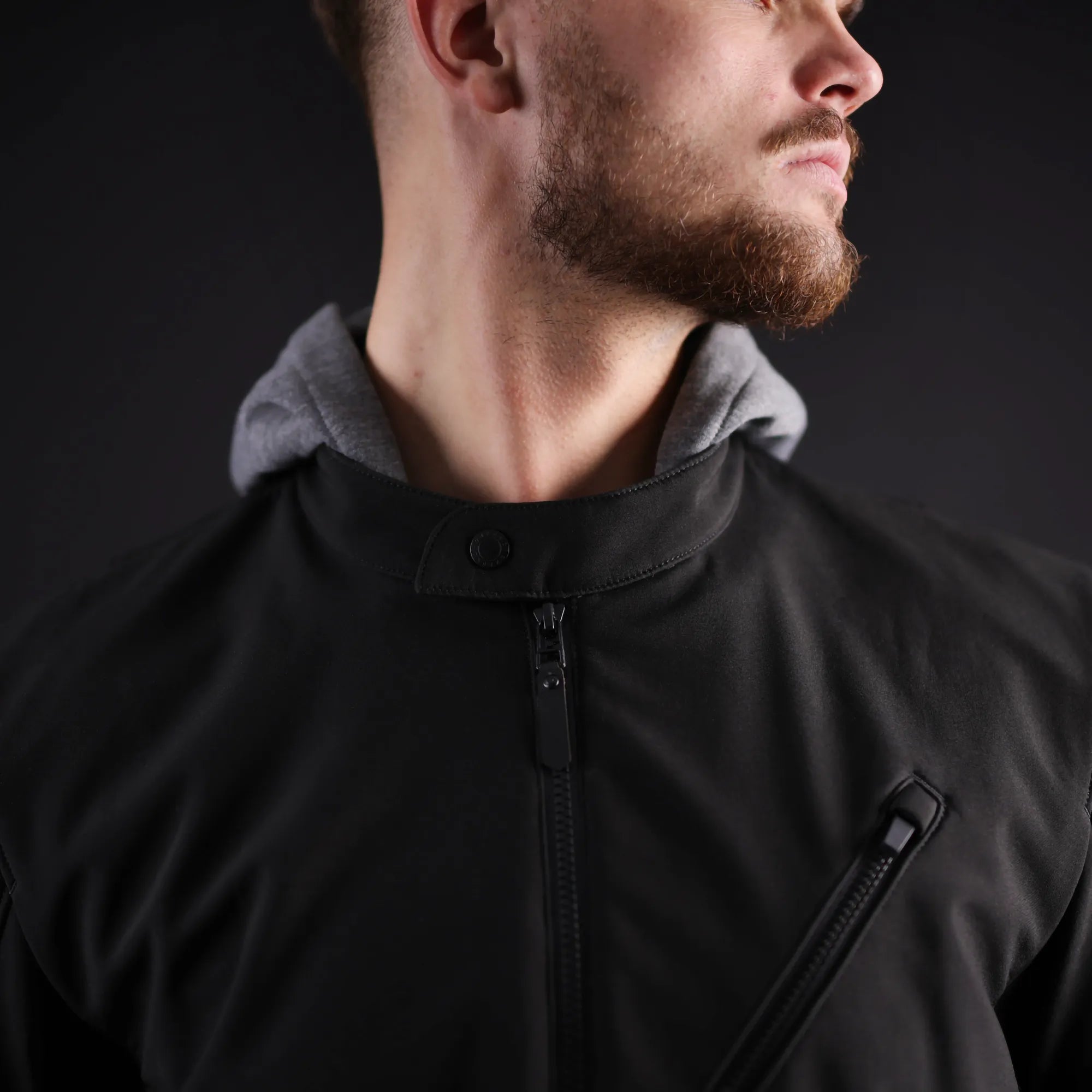 Oxford Faringdon Men’s Softshell Motorcycle Jackets Stealth Black