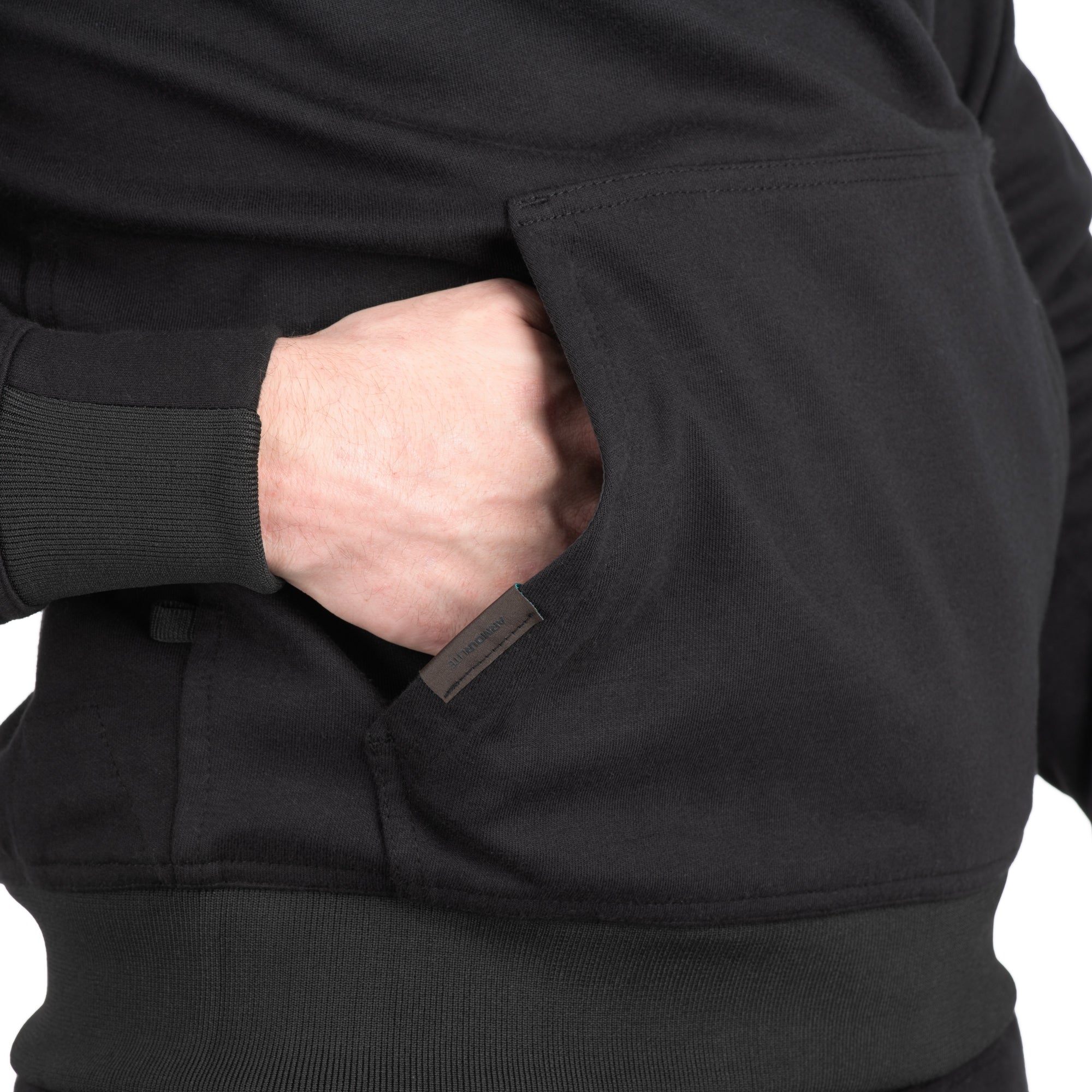 Oxford Armourlite AA Pullon MS Motorcycle Hoodie Black