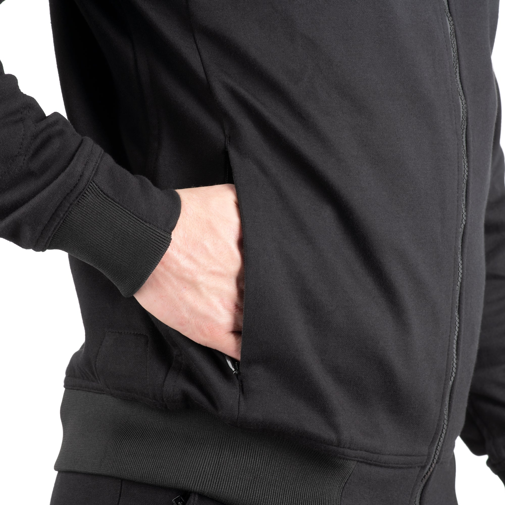 Oxford Armourlite AA Lockon MS Motorcycle Hoodie Black