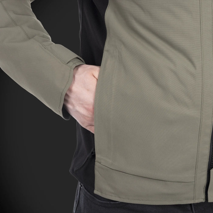 Oxford Mondial Street D2D Men's Motorcycle Jacket Khaki