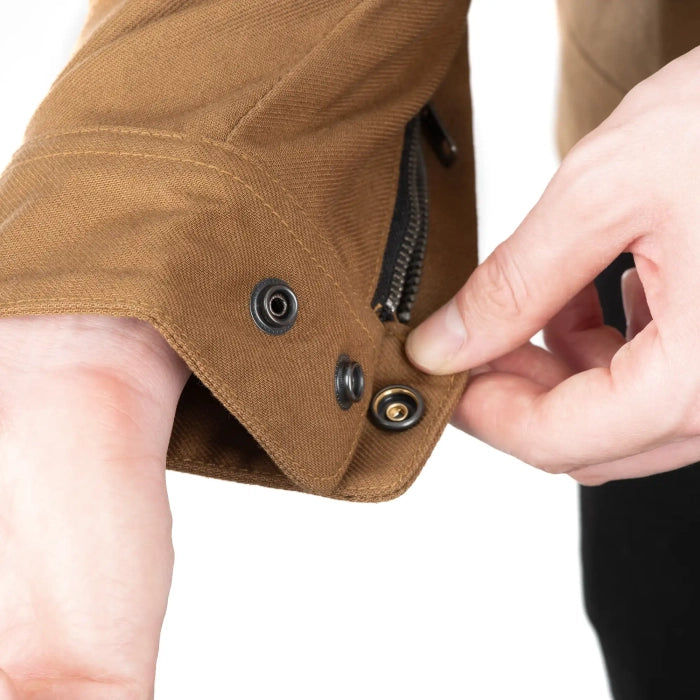 OXFORD ORIGINAL APPROVED HEIST AAA MEN’S MOTORCYCLE JACKET TAN