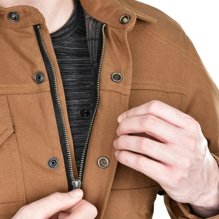 OXFORD ORIGINAL APPROVED HEIST AAA MEN’S MOTORCYCLE JACKET TAN
