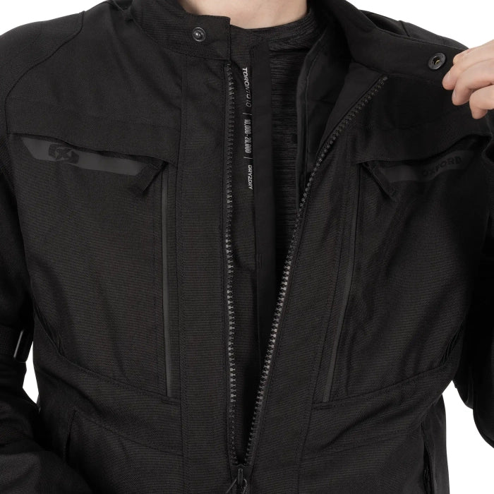Oxford Toronto 1.0 D2D MS Motorcycle Jacket Stealth Black