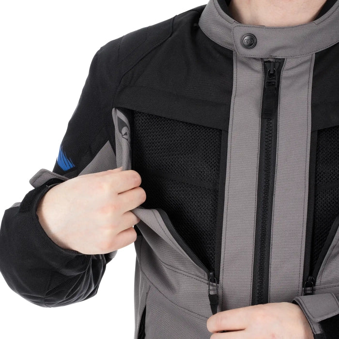 Oxford Toronto 1.0 D2D MS Motorcycle Textile Jacket Black Grey Blue