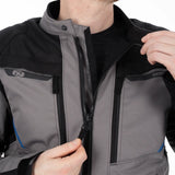 Oxford Toronto 1.0 D2D MS Motorcycle Textile Jacket Black Grey Blue