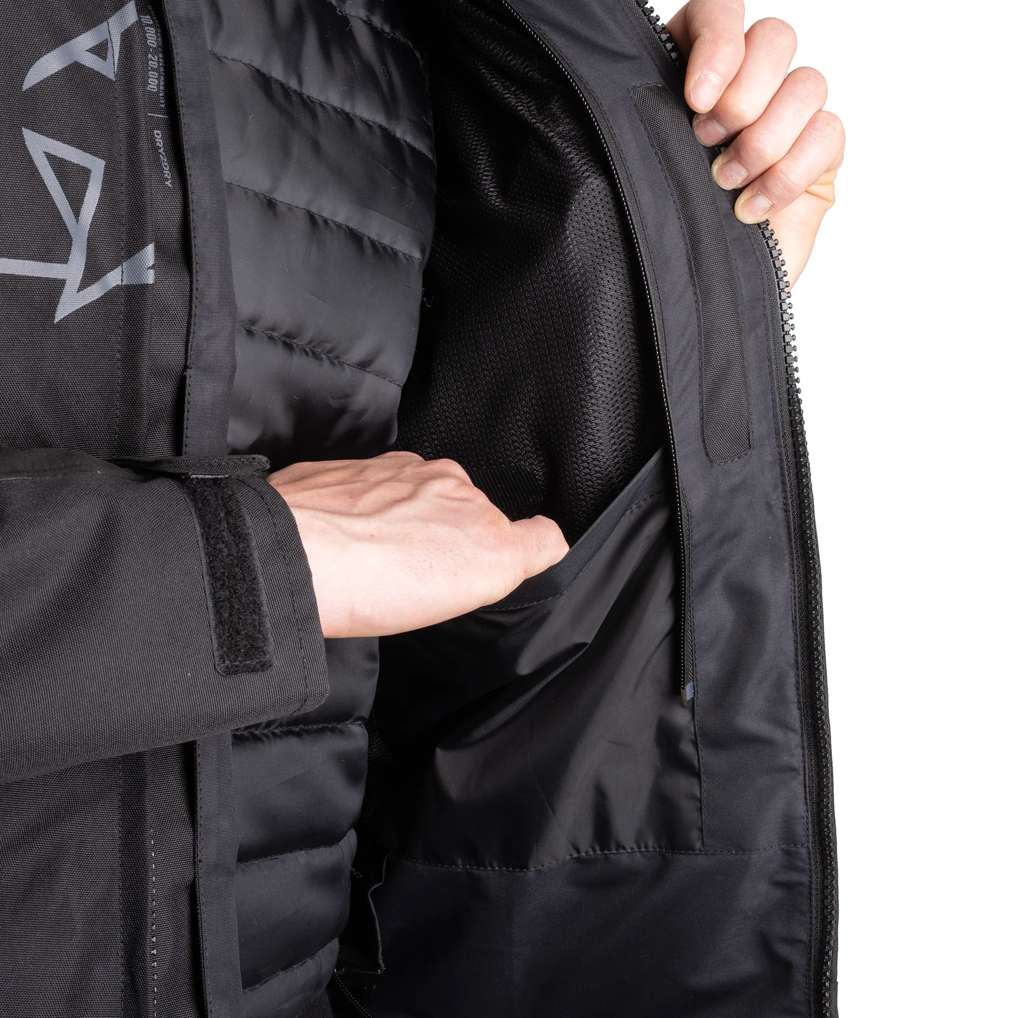 Oxford Omega 1.0 D2D Men’s Motorcycle Adventure Jacket Stealth Black