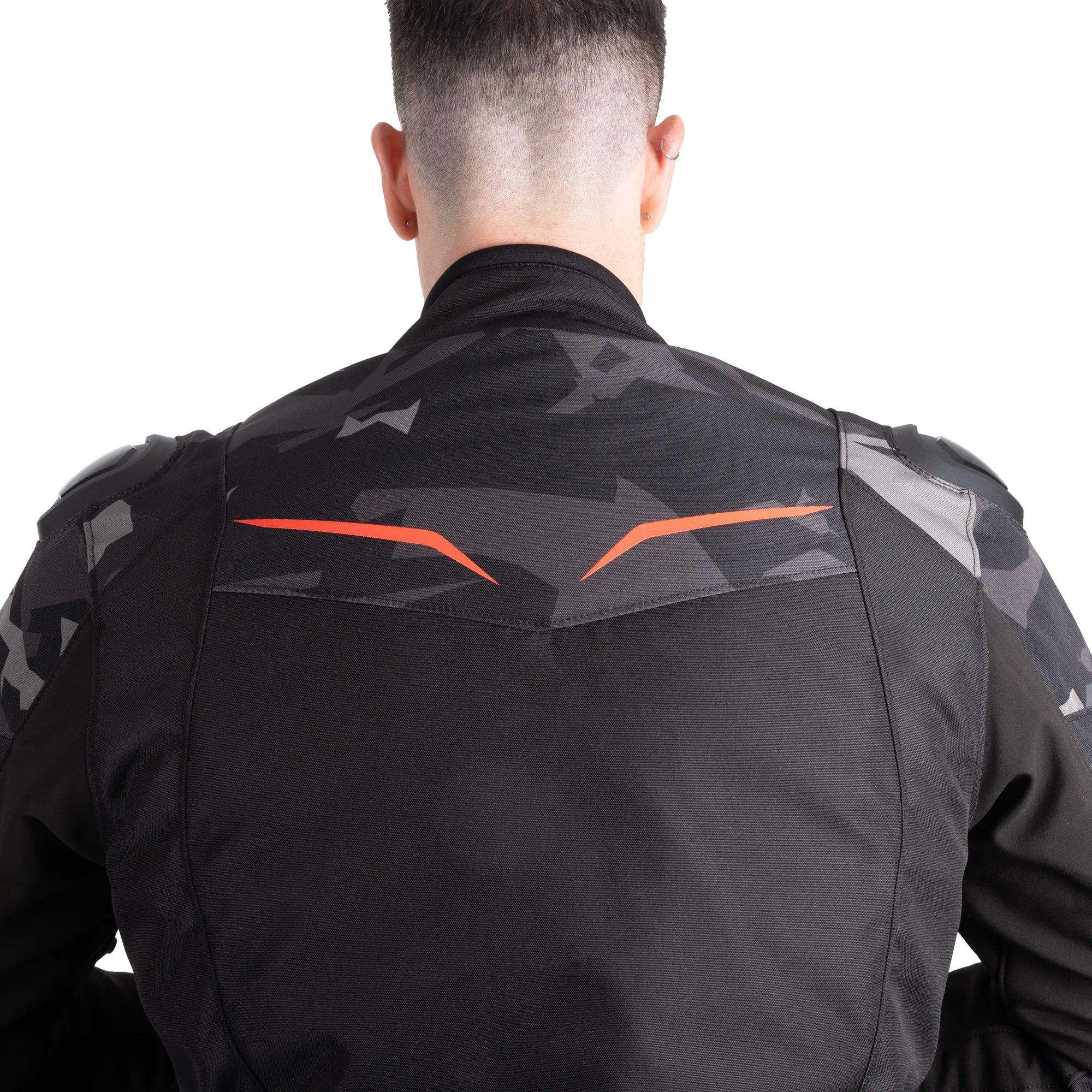 Oxford Omega 1.0 D2D Men’s Touring Motorcycle Jacket Stealth Black Camo Red