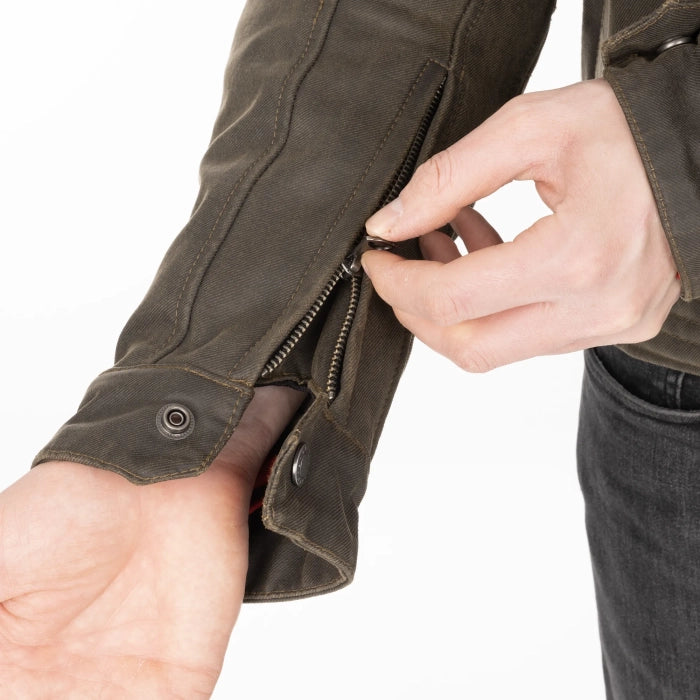 Oxford Hardy 2.0 Wax Men’s Motorcycle Jacket Khaki