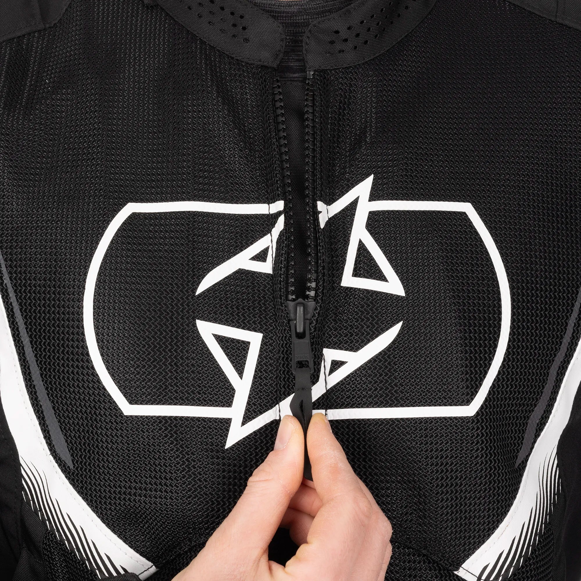 Oxford Omega 1.0 Air Men’s Motorcycle Jacket Black White