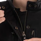 Oxford Sterling Dry2Dry Women’s Wax Cotton Motorcycle Jackets Black 