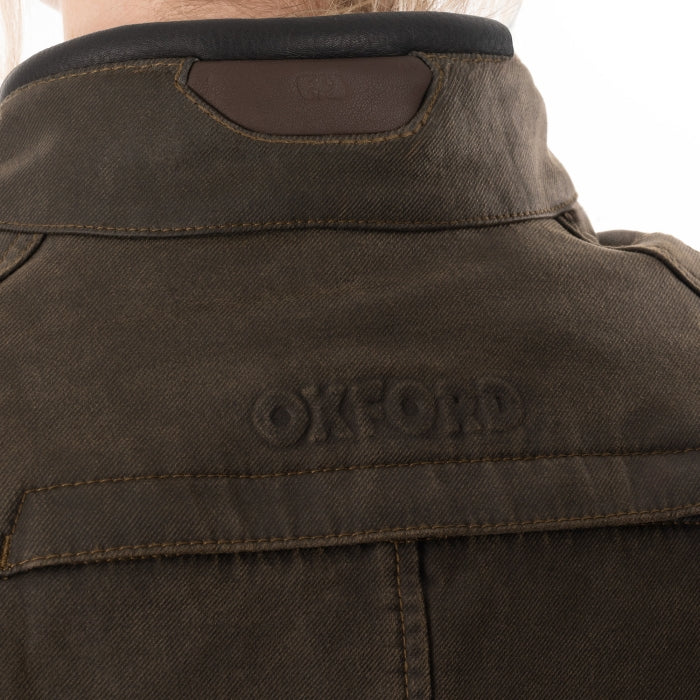 Oxford Sterling Dry2Dry Women’s Wax Cotton Motorcycle Jackets Khaki