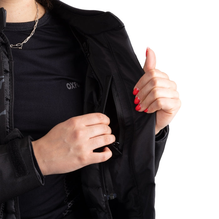 Oxford Omega 1.0 Dry2Dry Women’s Motorcycle Jacket Stealth Black