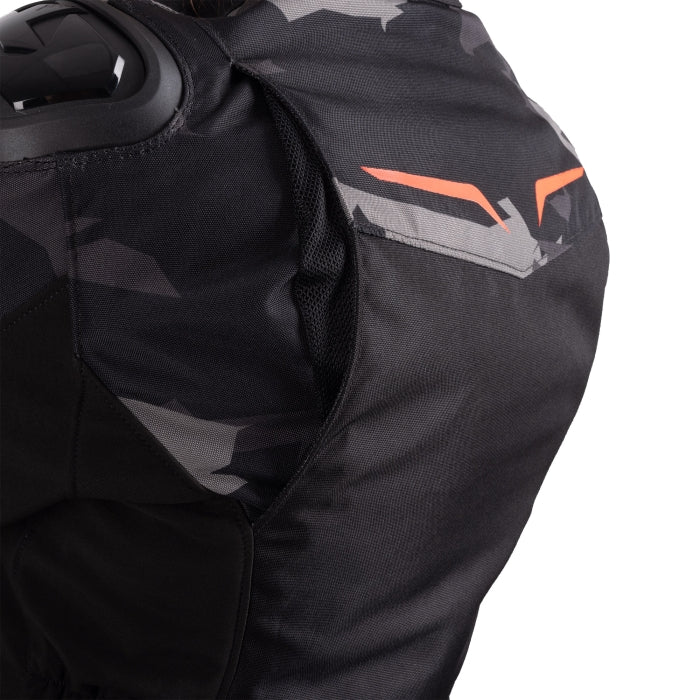 Oxford Omega 1.0 Dry2Dry Women’s Motorcycle Jacket Black Camo Red
