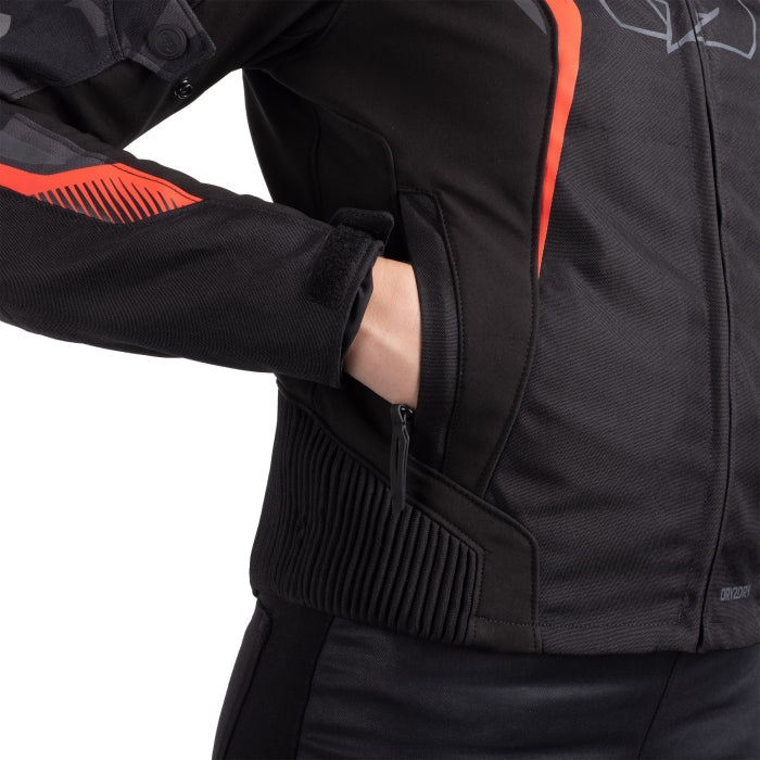 Oxford Omega 1.0 Dry2Dry Women’s Jacket Black Camo Red 