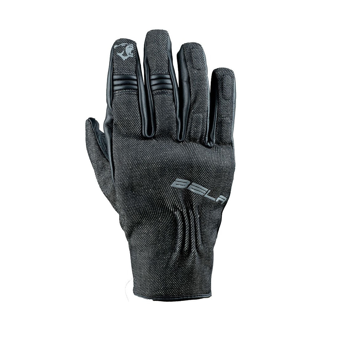 BELA Alberto Denim - Gloves - Black MaximomotoUK