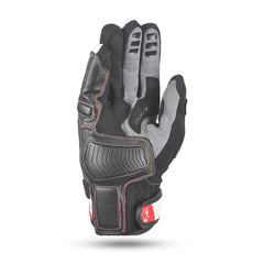 bela arizon lady gloves black, white and red front side view