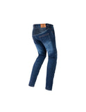 bela boston denim jean blue back side view