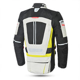 bela crossroad extreme wr the winter jacket ice-black and yellow-flouro back side view