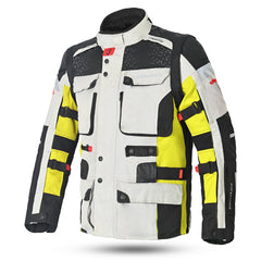 bela crossroad extreme wr the winter jacket ice-black and yellow-flouro front side view
