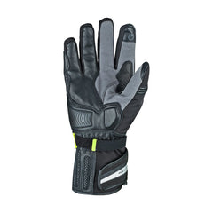 bela iglo black, yellow flouro and gray gloves front side view