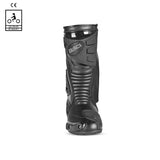 bela master man racing boot black and gray front side view