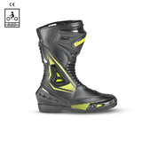 bela master man racing boot black and yellow flouro side view