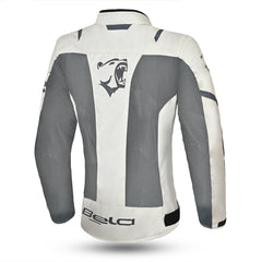 bela mesh pro lady textile jacket gray and ice back side view