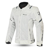 bela mesh pro lady textile jacket ice front side view