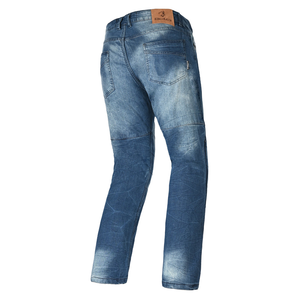 BELA Piston Short Leg - Denim Jeans - Blue MaximomotoUK