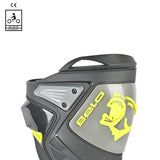 BELA Race Pro - Racing Boot - Black Grey Yellow Flouro MaximomotoUK