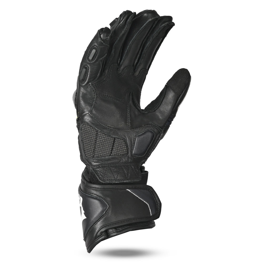 BELA Rocket Long - Racing Gloves - Black MaximomotoUK