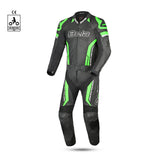 bela rocket man mix kangaroo 2 pc black and green racing suit front side view 