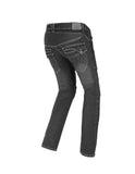 bela rosekin ladies denim jean black back side view