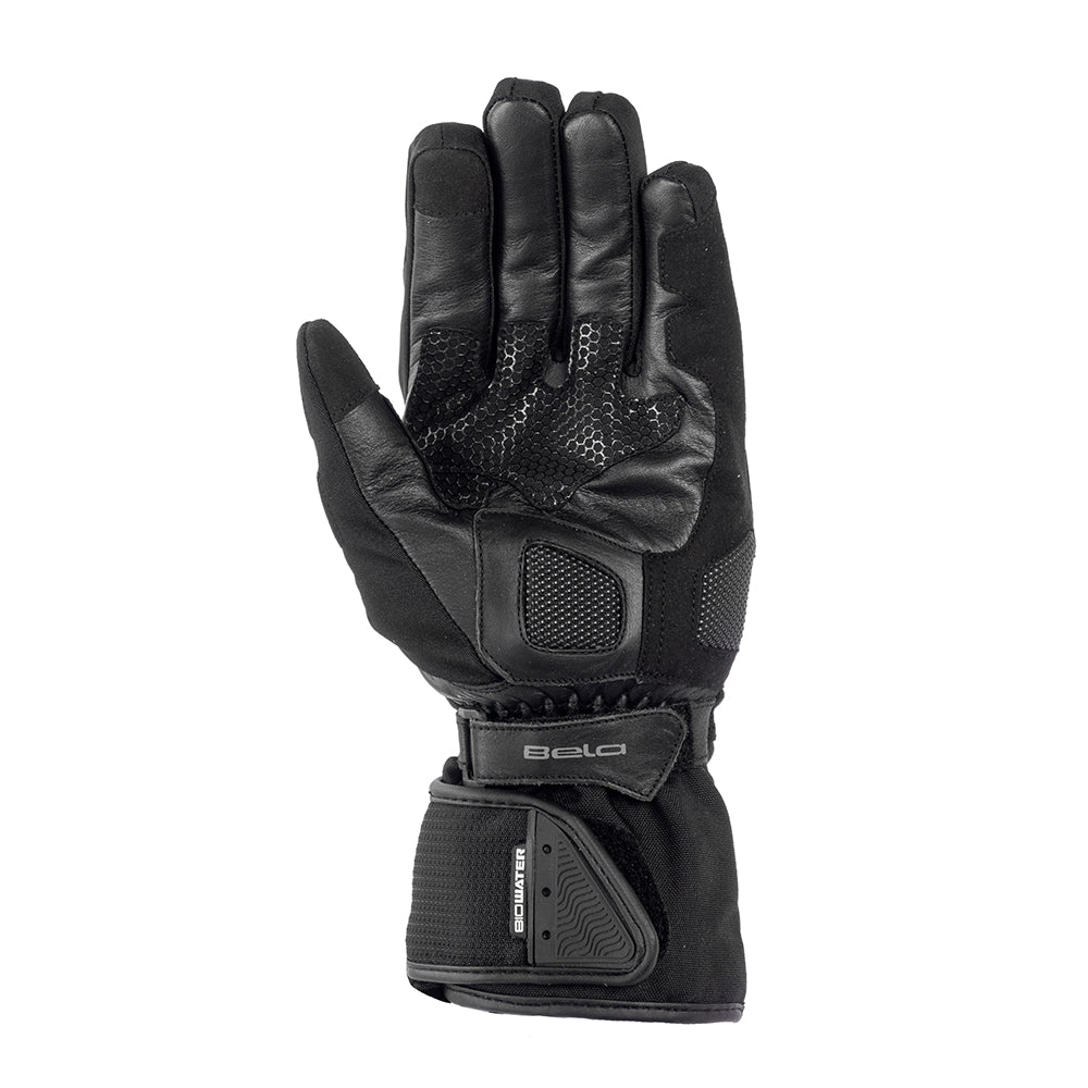 bela storm black gloves front side view