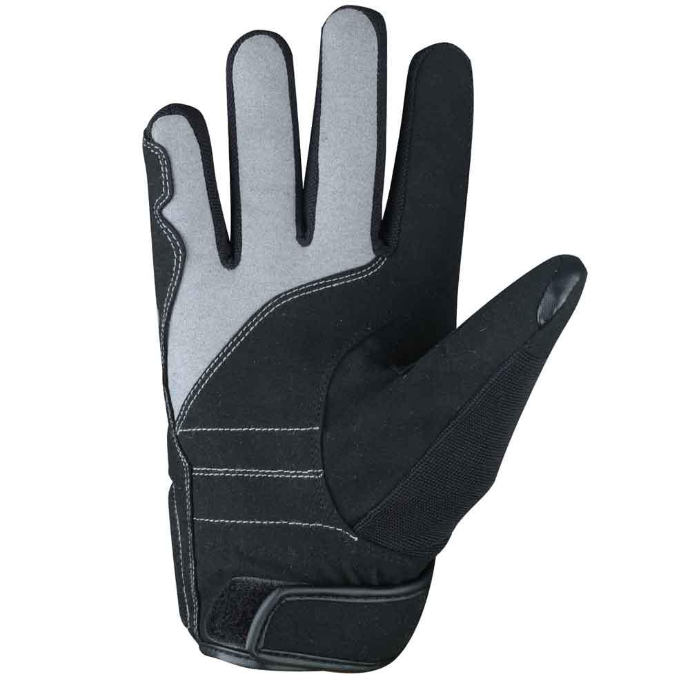 bela tracker black and gray gloves front side view