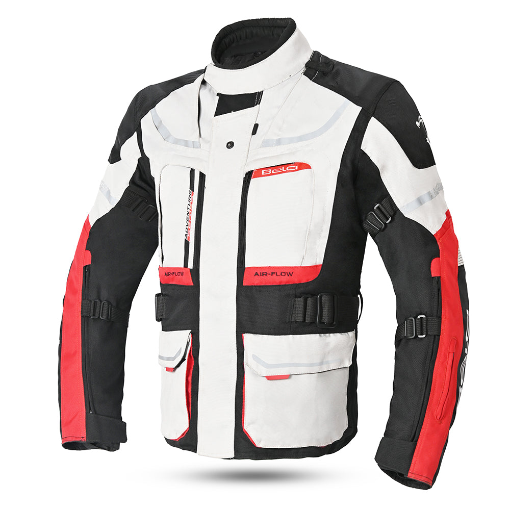 BELA Transformer The Winter jacket - Ice Black Red MaximomotoUK
