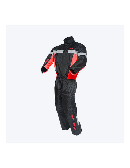 Bela Camou Rain Suit - Black Red MaximomotoUK