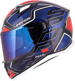 GIVI H506 - Glossy White Blue Red MaximomotoUK