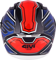 GIVI H506 - Glossy White Blue Red MaximomotoUK