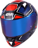 GIVI H506 - Glossy White Blue Red MaximomotoUK