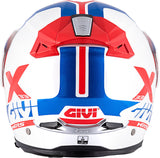 GIVI HX33 - Glossy White Red Blue MaximomotoUK