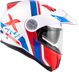 GIVI HX33 - Glossy White Red Blue MaximomotoUK