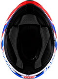 GIVI HX33 - Glossy White Red Blue MaximomotoUK