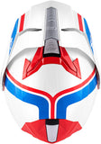 GIVI HX33 - Glossy White Red Blue MaximomotoUK