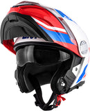 GIVI HX33 - Glossy White Red Blue MaximomotoUK